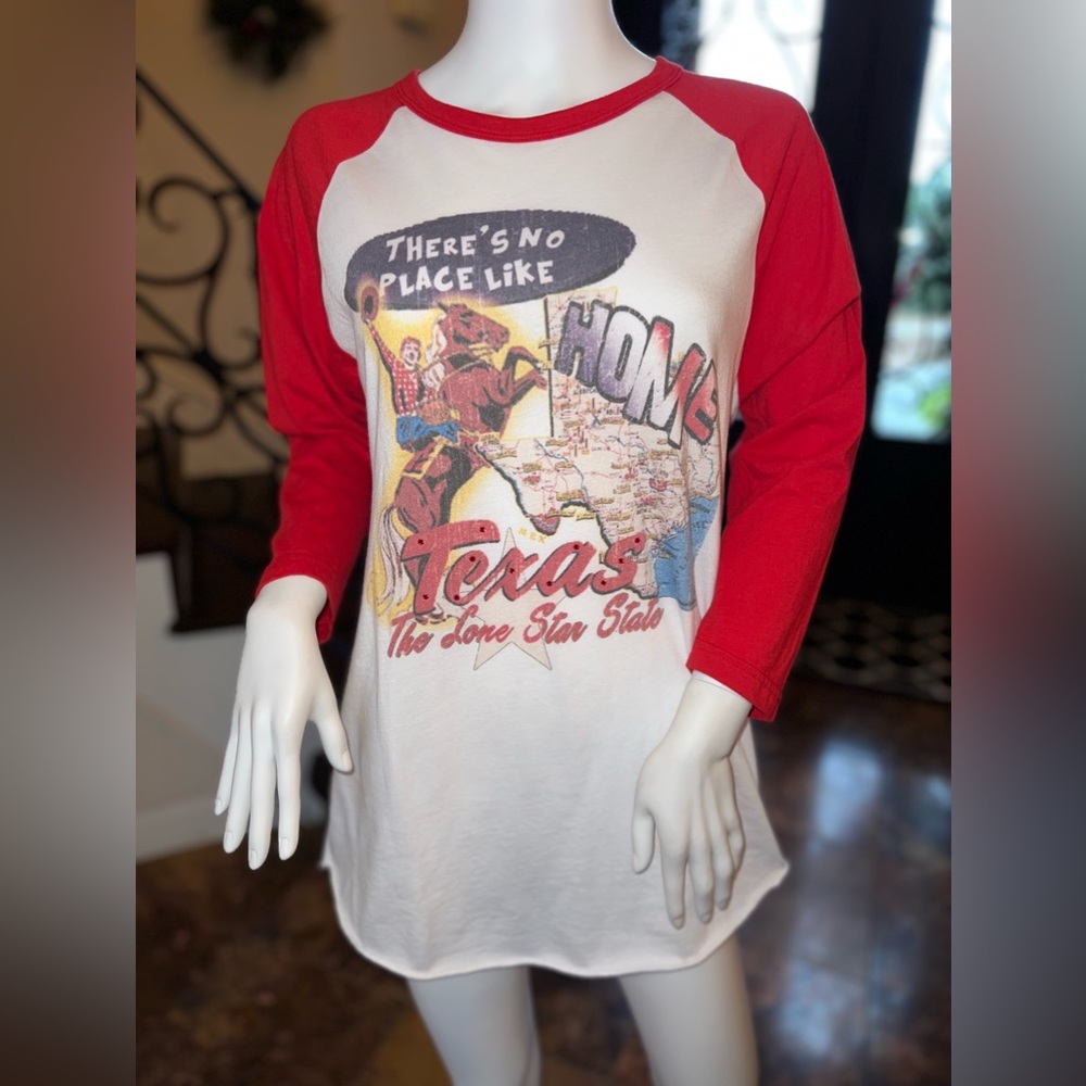 The 50/50 Shirt Baseball Style Tshirt No Place Like Home Texas Lone Star State